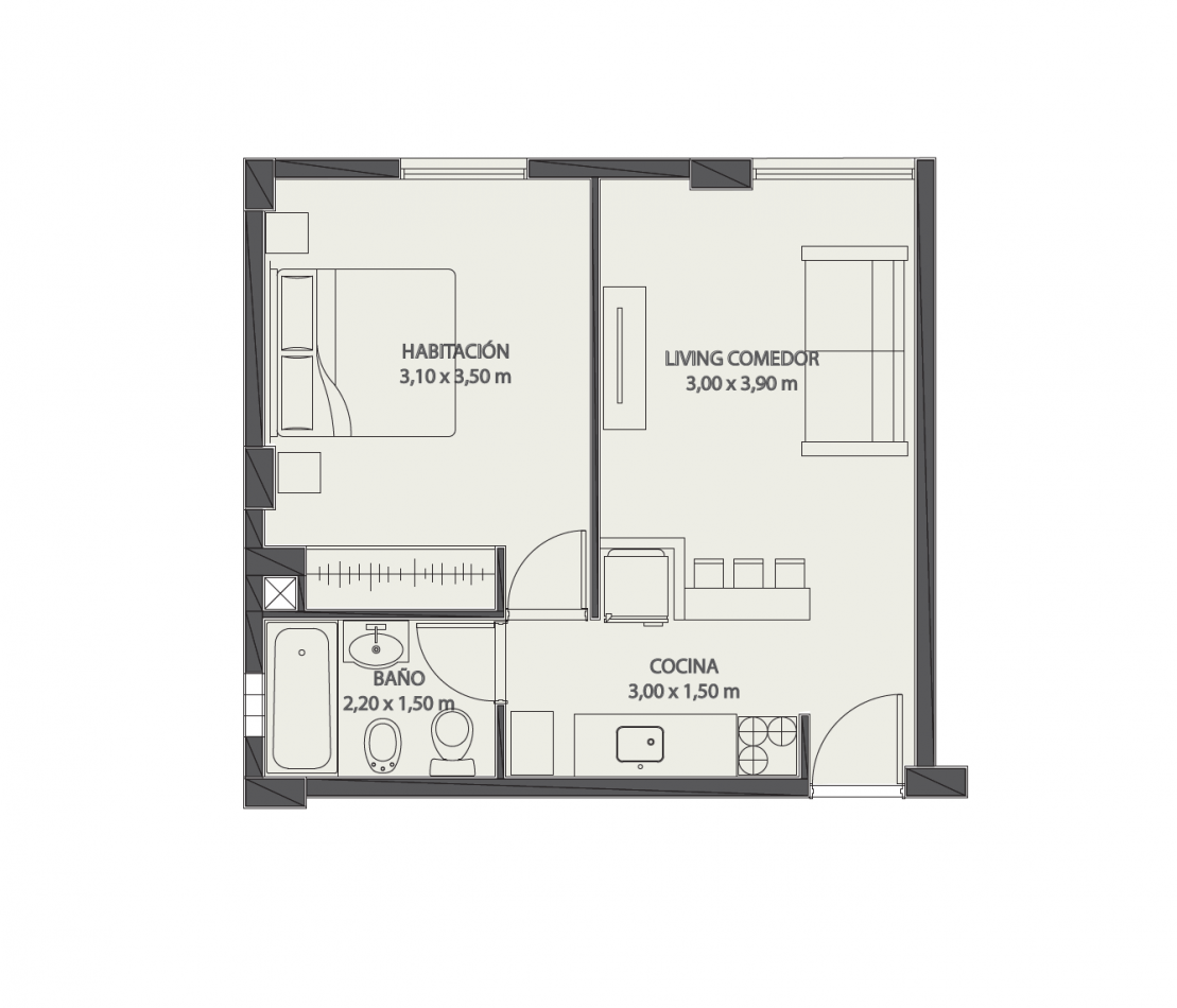 VENTA | DPTO 1 HAB EN POZO EN ALDERETE 872 | NEUQUEN